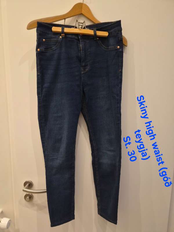 Skinny high waist (góð teygja) gallabuxur