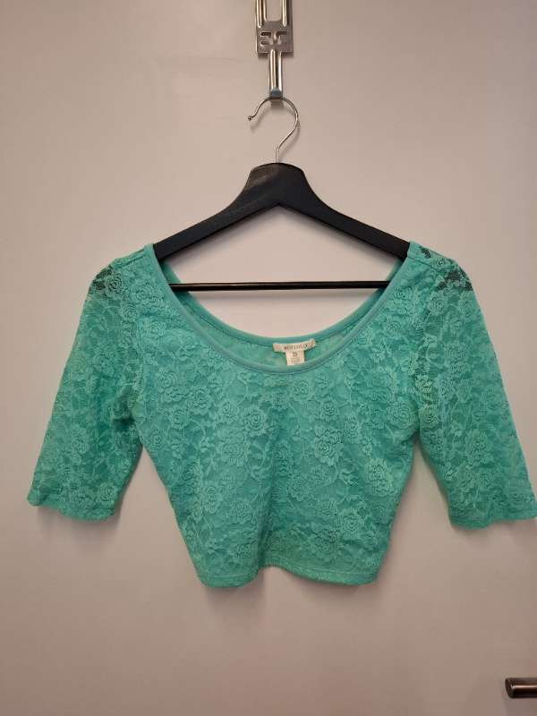 bozzolo crop top blá grænn