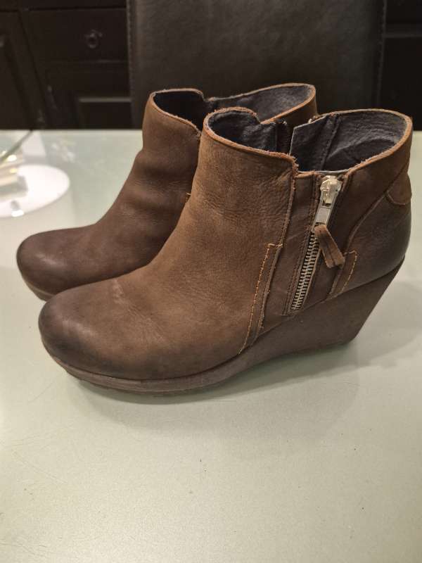 Brúnir wedge skór