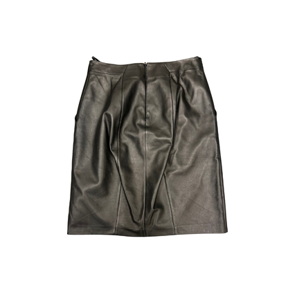 Boss svart leðurpils