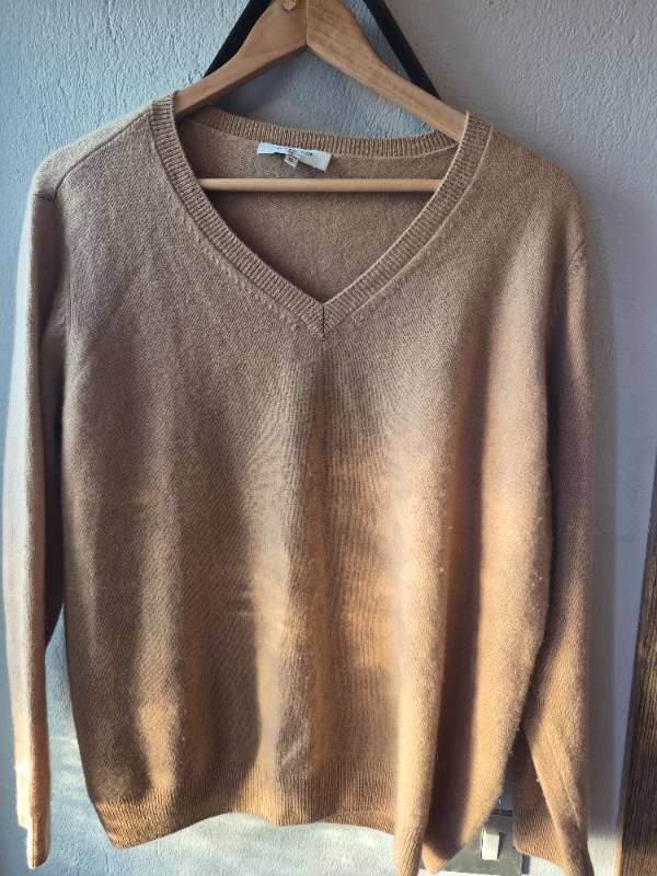 Kasmir peysa ljósbrún