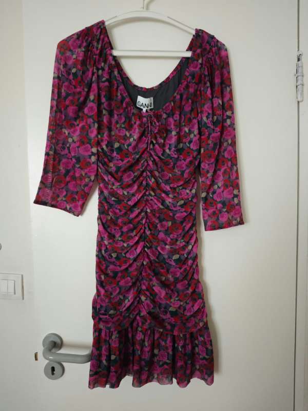 15 GANNI pink dress NEW