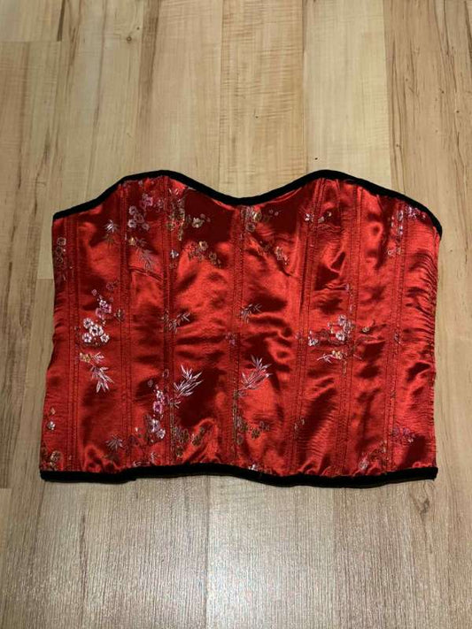 Rauður kínverskur corset