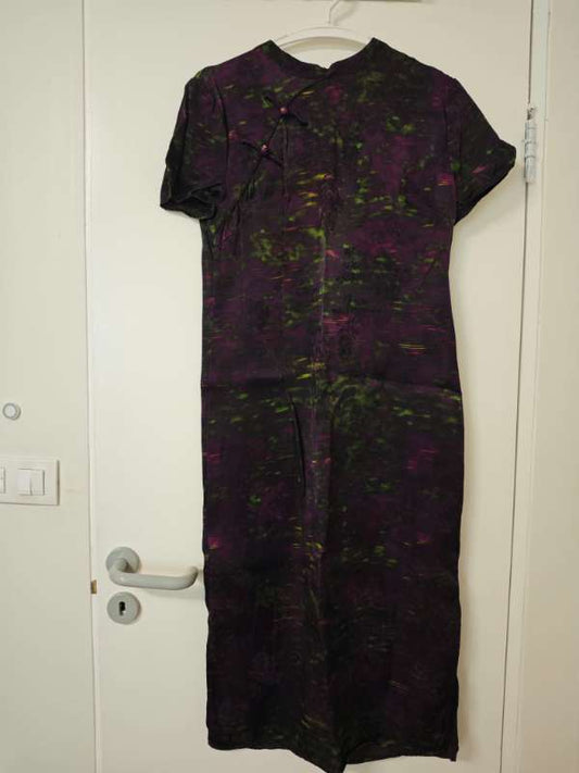 19 Guofeng silk dress purple