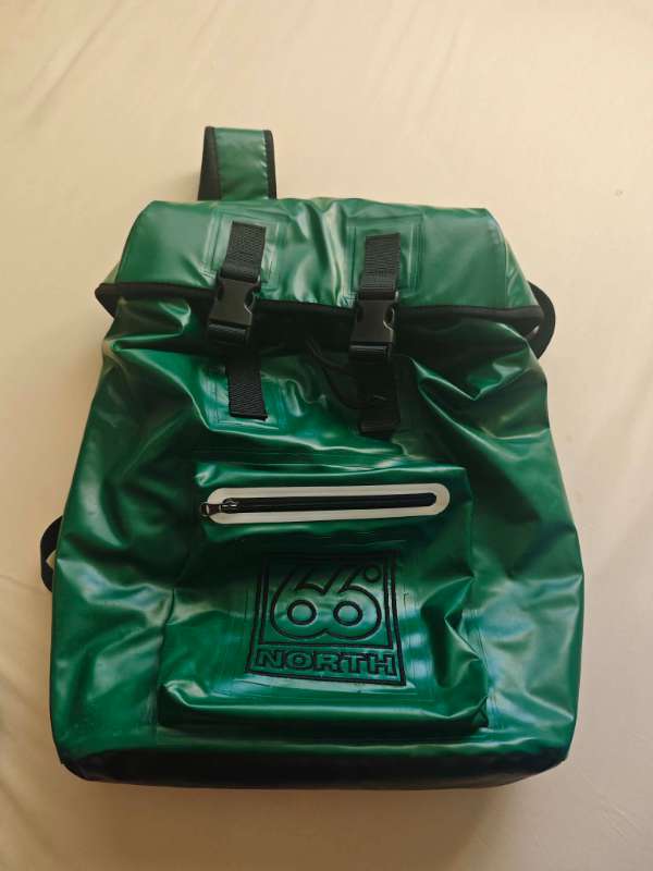 34 66 NORTH green backpack