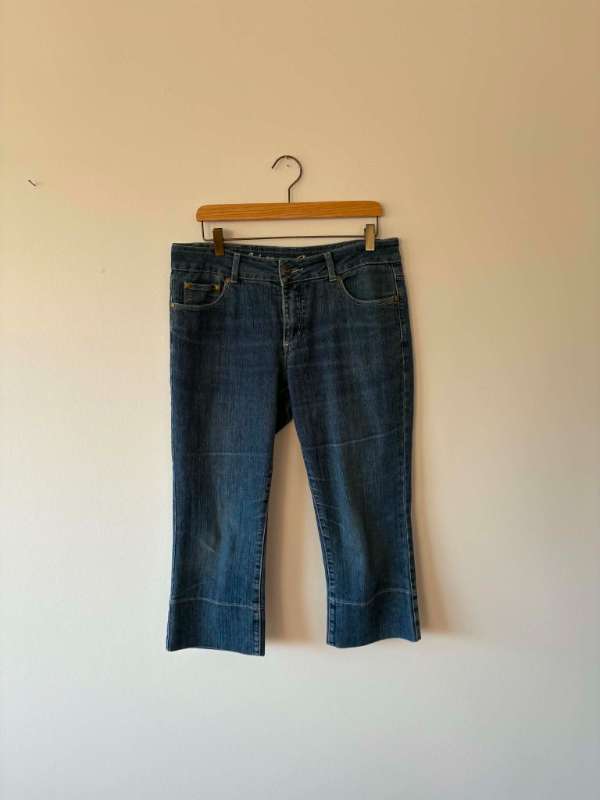 Vintage Y2K denim capri buxur