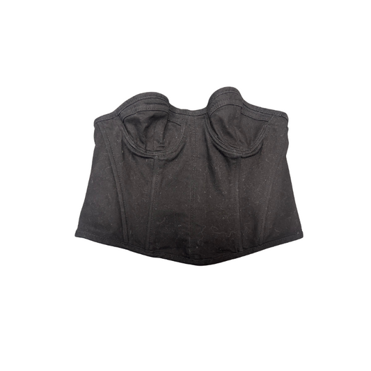 Zara denim top black
