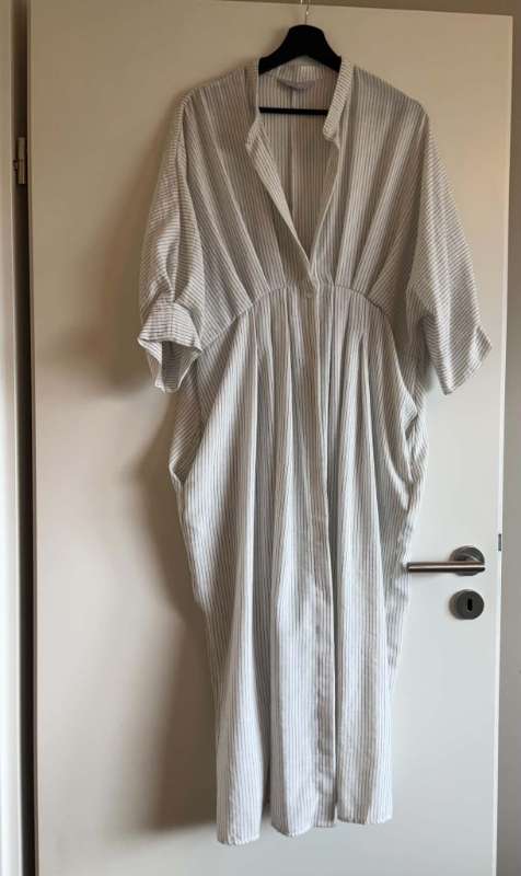 Hvítröndóttur skyrtukjóll - Primark