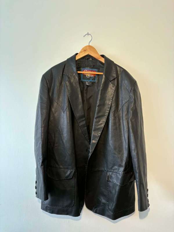 Vintage oversized leðurjakki