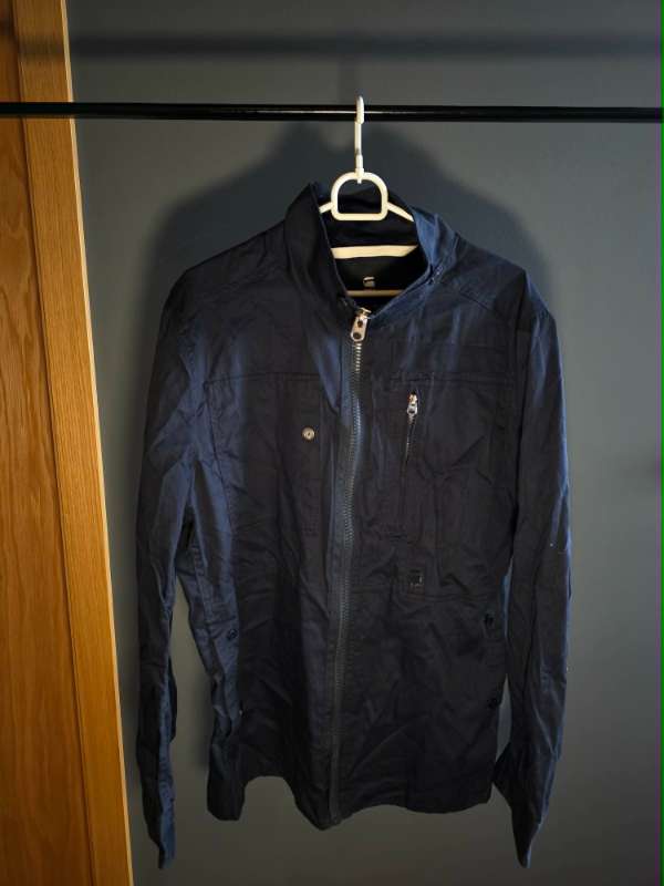 Blár G Star raw jakki