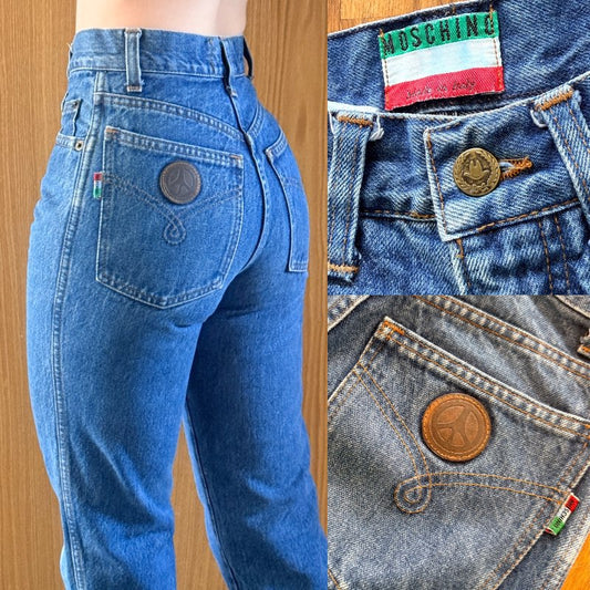Moschino vintage gallabuxur