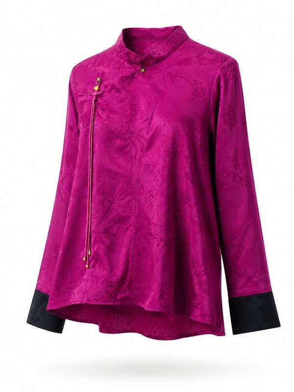 25 silk guofeng shirt