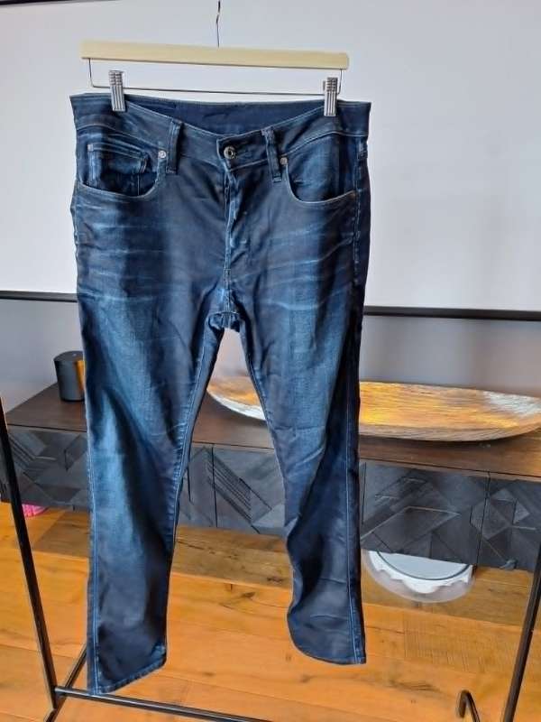 Dökkbláar G-Star Raw Slim gallabuxur