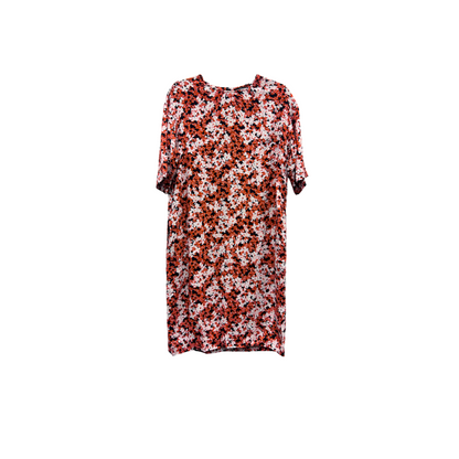 Kjóll - Marimekko - appelsínugulur, hvítur og blár