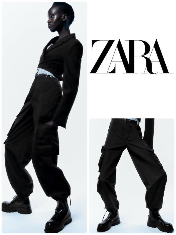 Zara parachute pants