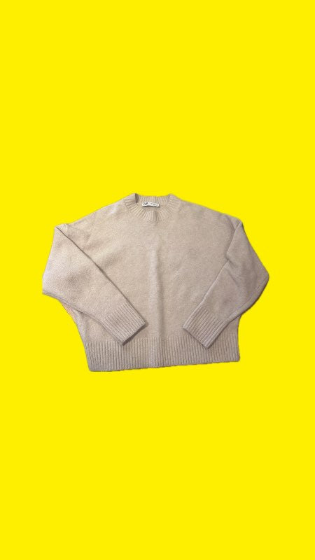 Zara beige prjónuð peysa