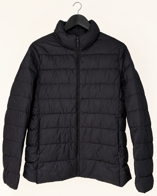 Uniqlo dökkblá primaloft úlpu