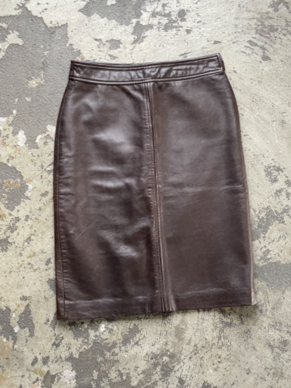 DKNY brunt ledurpils