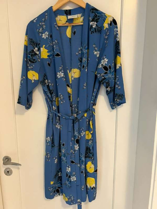 Kimono  blár/munstur frá Kaffi