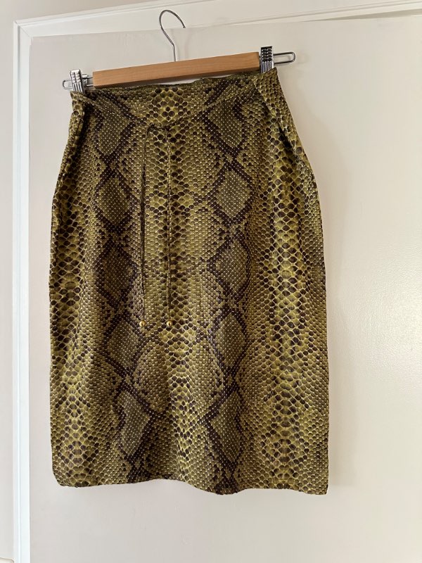 Vintage snakeskin skirt