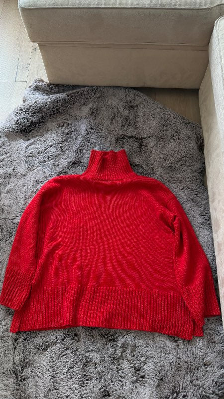 Red sweater Merino