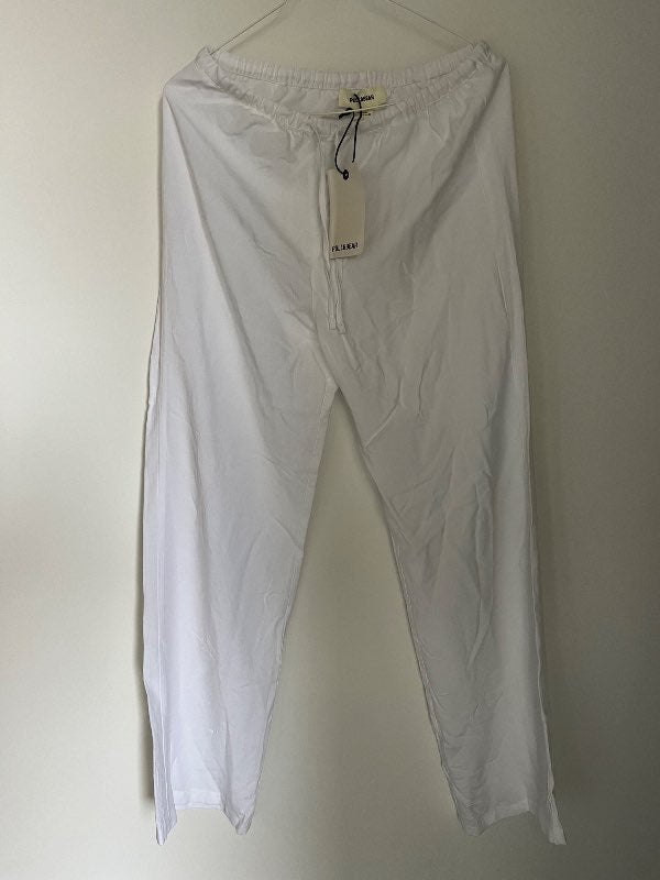 Pull & Bear hvítar hörbuxur (ónotaðar)