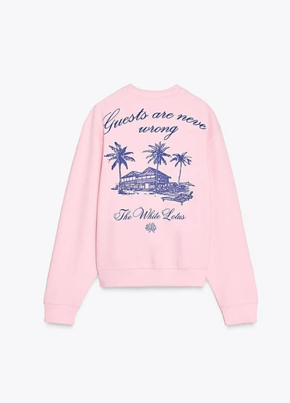 Zara White Lotus sweater pink