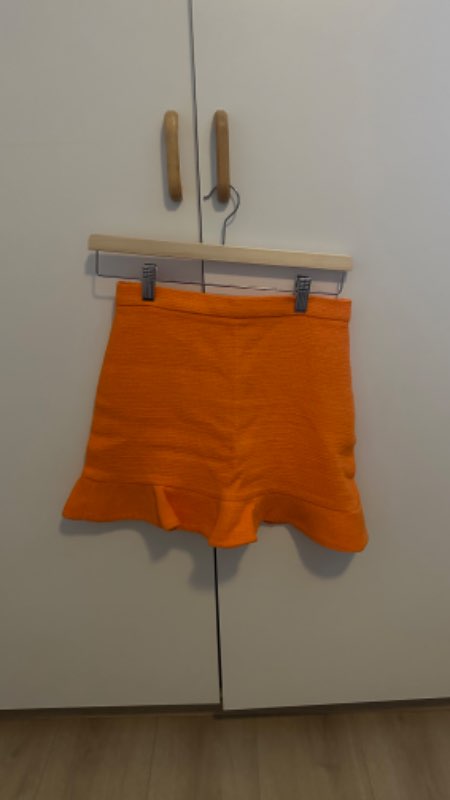 Zara orange skirt