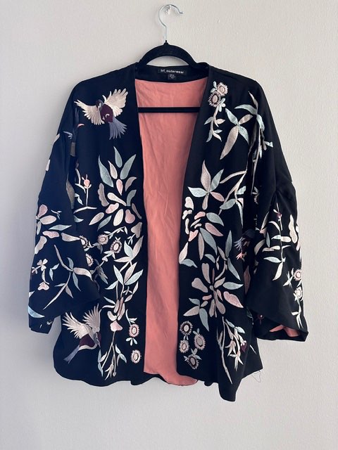 Zara Kimono með embroidery