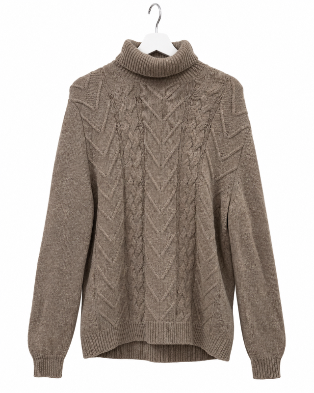 Massimo Dutti ljósbrún peysa