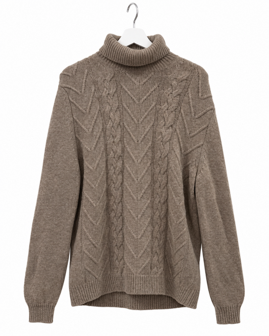 Massimo Dutti ljósbrún peysa