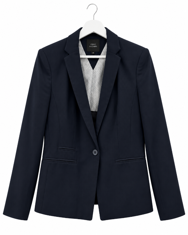 Next dökkblár tailored jakki