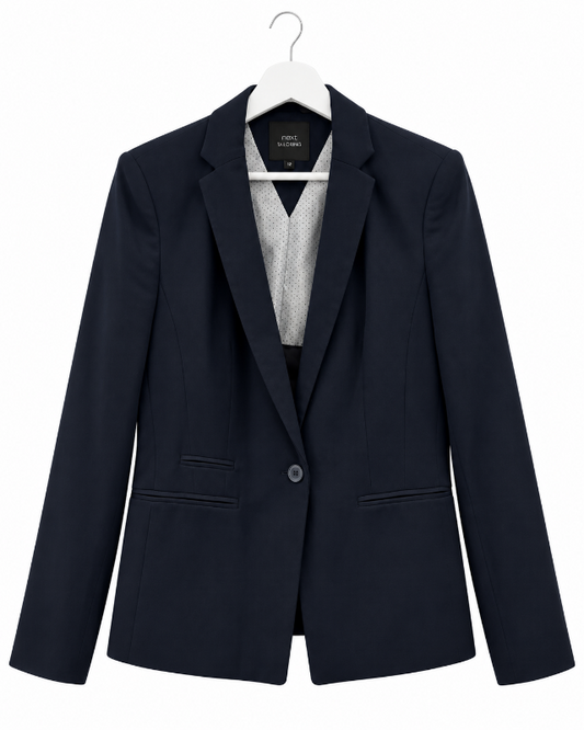 Next dökkblár tailored jakki