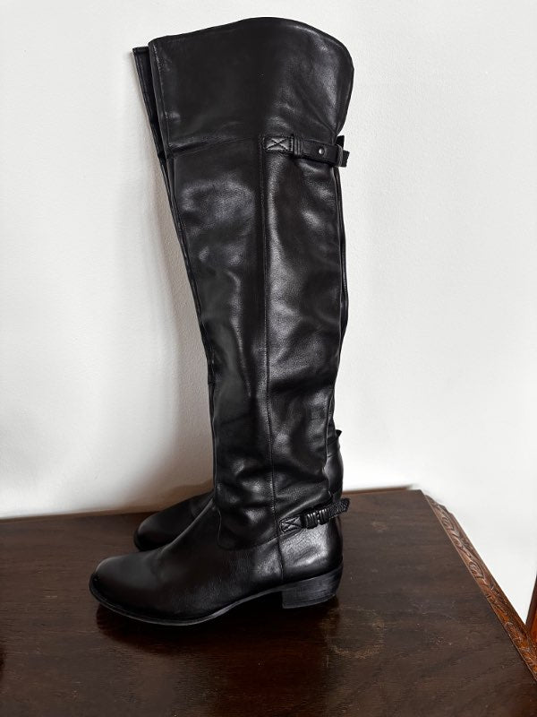 Sturluð leðurstígvél (nær ónotuð)