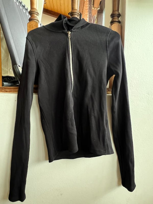 Slimfit hettupeysa svört - Weekday
