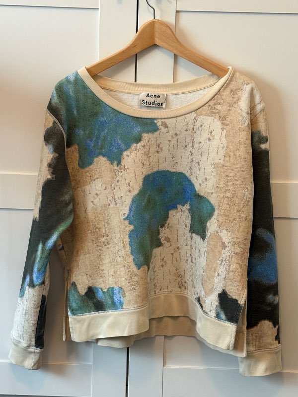 Acne Studios Angle Printed sweatshirt Cotton