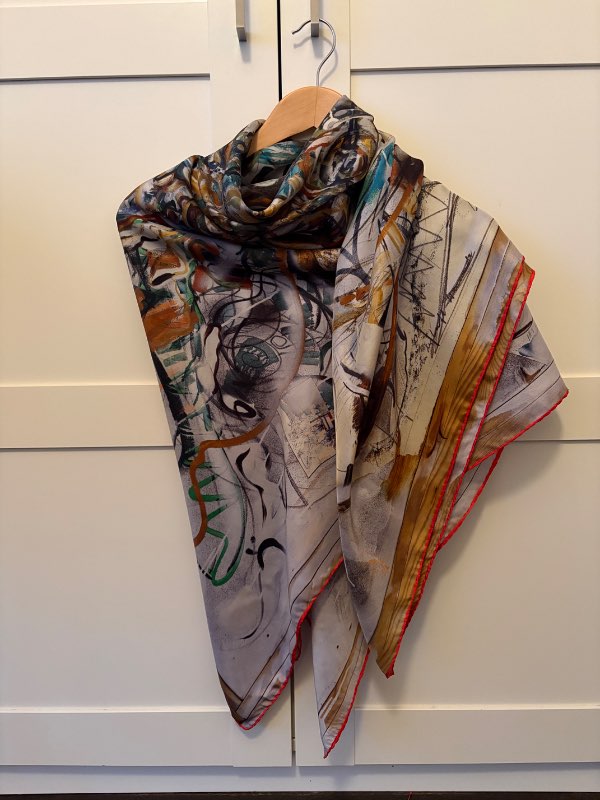 Silk scarf Jane Carr/Dieter Roth Spec.ed.1/3