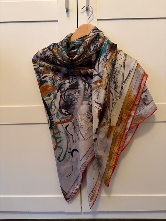Silk scarf Jane Carr/Dieter Roth Spec.ed.1/3