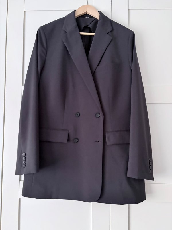 Uniqlo Tailored Double-Breasted Jacket, Polyester