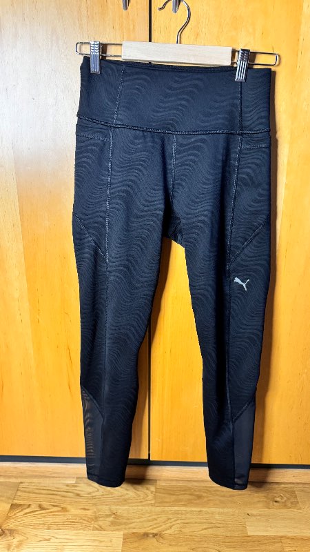Puma black patterned high-waist leggings