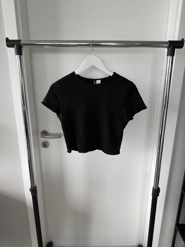Stuttermabolur, svartur - H&M