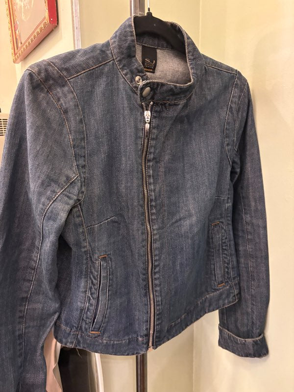 Dökk Blár gallajakki .Sand jeans