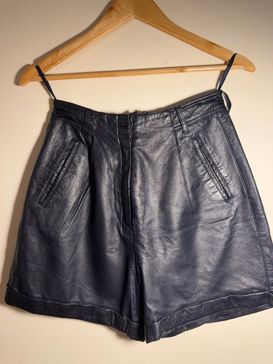 AMBIENTE Vintage leðurstuttbuxur