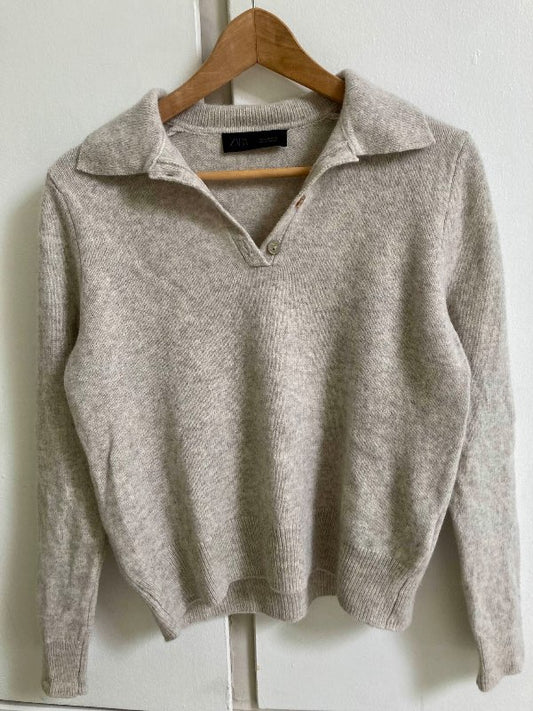 Zara 100% wool peysa