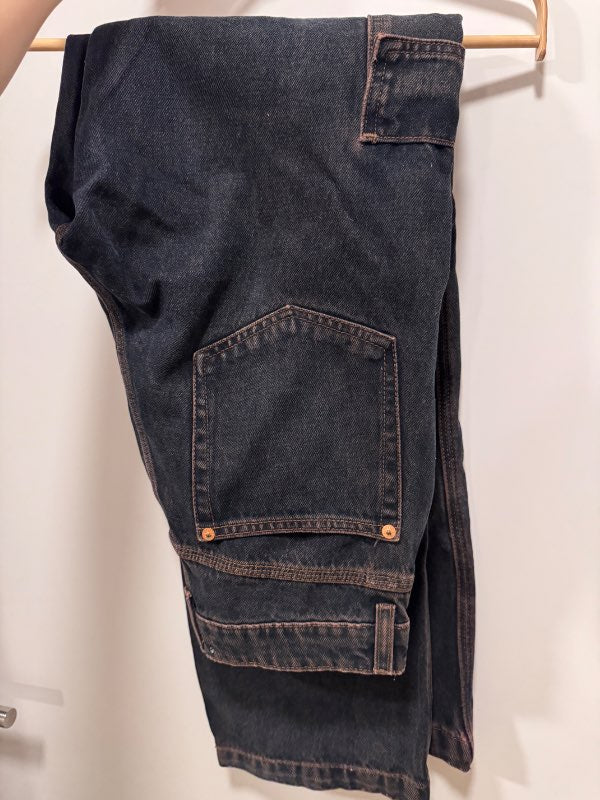 Bláar cargo pants