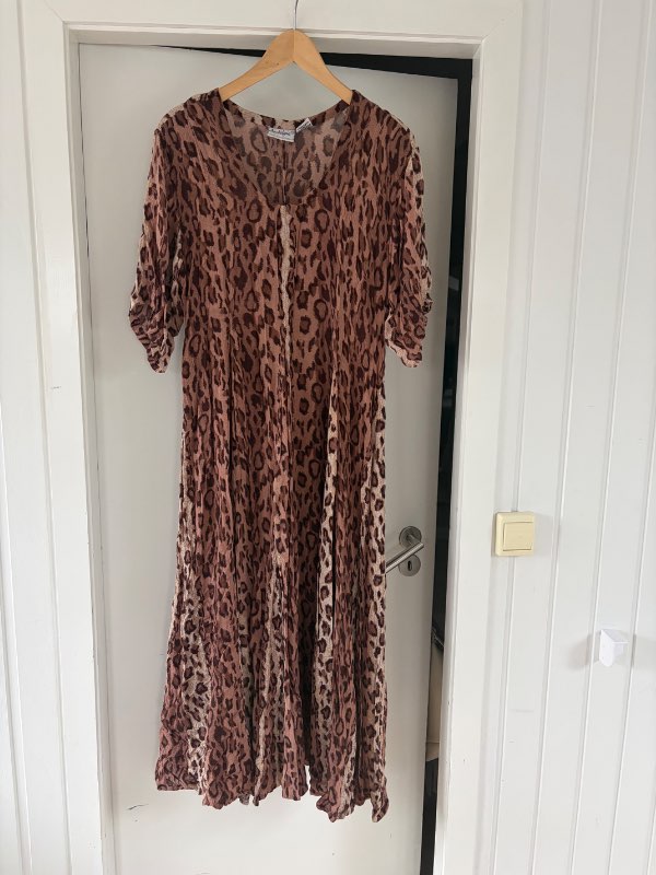 Leopard maxi kjoll