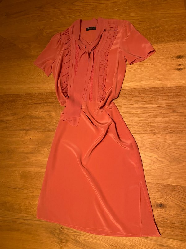 TWINSET SILK dress coral