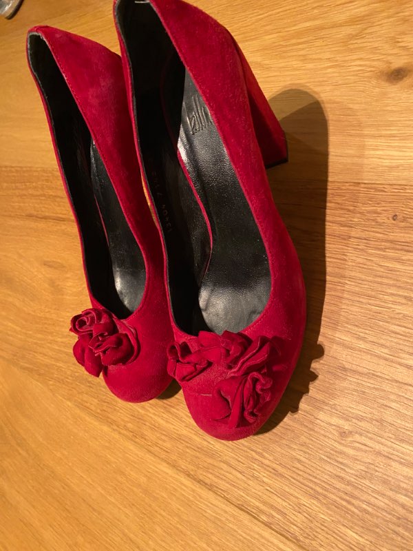 BILLYBI RED SUEDE SHOES