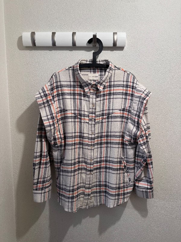 Le Collet Köflóttur jakki/skyrta