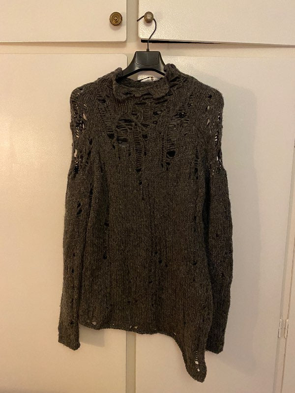 Malloni distressed peysa